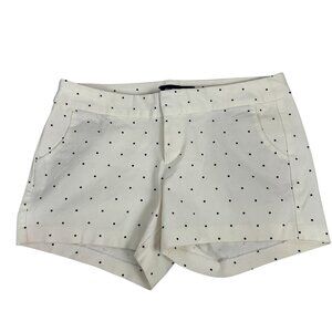 Old Navy Women’s Daisy Shorts Size 6 Black Polka Dot White Cotton Spandex Casual